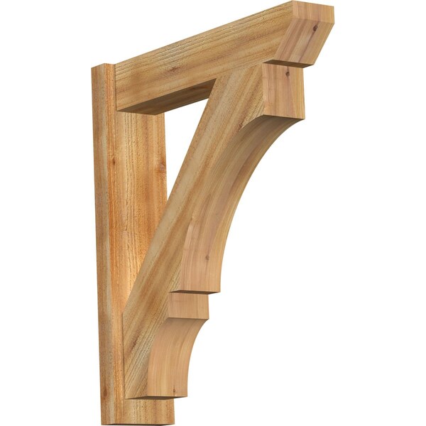 Ekena Millwork Balboa Slat Rough Sawn Outlooker, Western Red Cedar, 6"W x 26"D x 30"H OUT06X26X30BOA06RWR - main